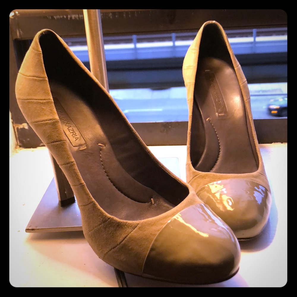 Grey Suede Heels